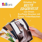 Epson Ecotank 102 Original Tintenflaschen | 4X Farb-Multipack - Schwarz, Cyan, Magenta, Gelb | Markenqualität Für Optimale Ergebnisse
