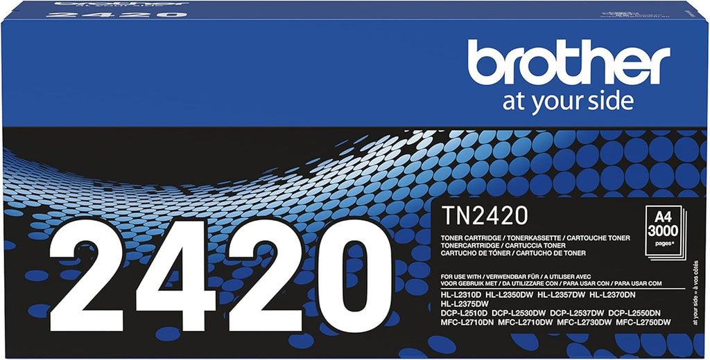 Brother BA77949 TN-2420 Tonerkartusche (Für Brother HL-L2310D, HL-L2350DW, HL-L2370DN, HL-L2375DW, DCP-L2510D, DCP-L2530DW, DCP-L2550DN, MFC-L2710DN, MFC-L2710DW, MFC-L2730DW, MFC-L2750DW) Schwarz, XL