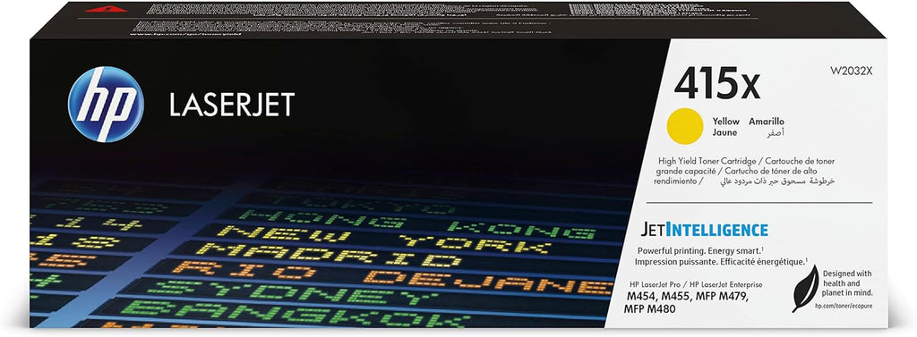 HP 415X Original Toner Gelb, Hohe Reichweite, Kompatibel Mit HP Color Laserjet Pro M454 / M479 Serien