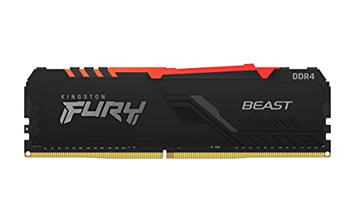 Kingston FURY Beast RGB 16GB (2x8GB) 3000MHz DDR4 CL15 Desktop Speicher Kit mit 2 KF430C15BBAK2/16