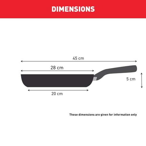 Sartén Tefal Natural On 26 cm, fácil de limpiar, señal térmica, horneado sano y seguro, embalaje respetuoso con el medio ambiente, fabricado en Francia, sartén de inducción G2800502