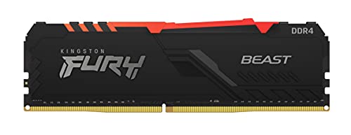 Kingston FURY Beast RGB 16GB (2x8GB) 3000MHz DDR4 CL15 Desktop Speicher Kit mit 2 KF430C15BBAK2/16