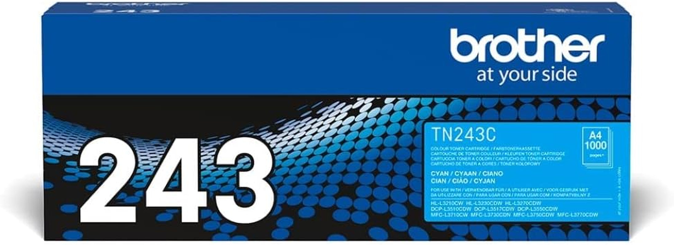 Brother TN-243C Tonerkassette (Für Brother DCP-L3510CDW, DCP-L3550CDW, HL-L3210CW, HL-L3230CDW, HL-L3270CDW, MFC-L3710CW, MFC-L3730CDN, MFC-L3750CDW Und MFC-L3770CDW) Cyan, Standard