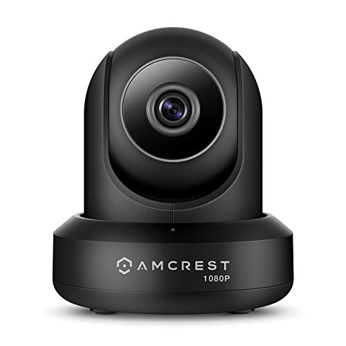 Amcrest 1080P WiFi-Überwachungskamera 2MP (1920TVL) Funk-IP-Kamera mit Schwenk, Zwei-Wege-Gespräch IP2M-841B (schwarz)