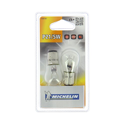 MICHELIN 008781 2 Leuchtmittel P21 / 5 W 12 V – Nachtlicht, Bremslicht, Rücklicht