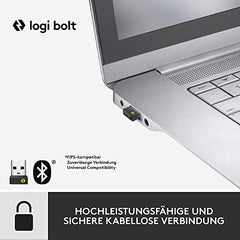 Logitech Signature MK650 Combo for Business, kabellose Maus und Tastatur, Logi Bolt, Bluetooth, SmartWheel, weltweit Zertifiziert, Windows/Mac/Chrome/Linux - Graphit