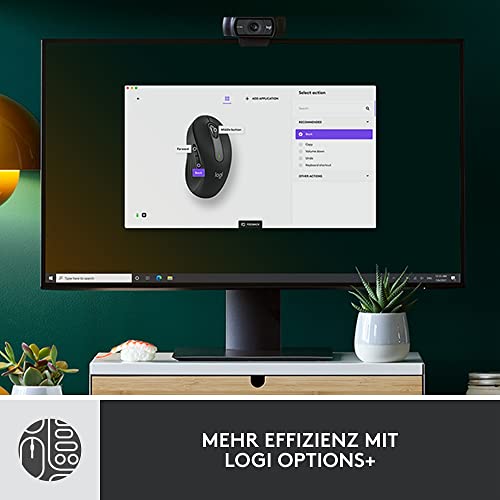 Logitech Signature MK650 Combo for Business, kabellose Maus und Tastatur, Logi Bolt, Bluetooth, SmartWheel, weltweit Zertifiziert, Windows/Mac/Chrome/Linux - Graphit