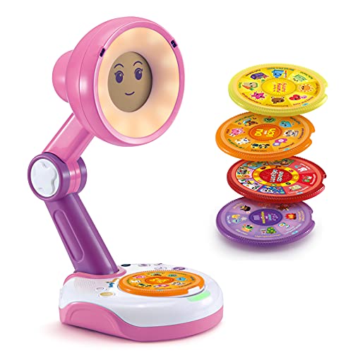 VTech Funny Sunny – Interaktive Lampen-Freundin pink – Führt durch den Tag, erzählt Geschichten, spielt Spiele, animiert zur Bewegung – Mit Uhr- und Wecker-Funktion – Für Kinder von 3-8 Jahren