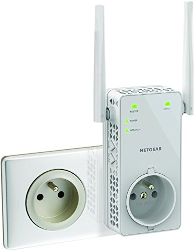 Netgear Repeater Wifi AC 1200 Mbps Dual Band – Verbessert Ihre WiFi – Kompatibel mit allen Box Internet – Schnelle Installation –  – Modus Zugangspunkt optional