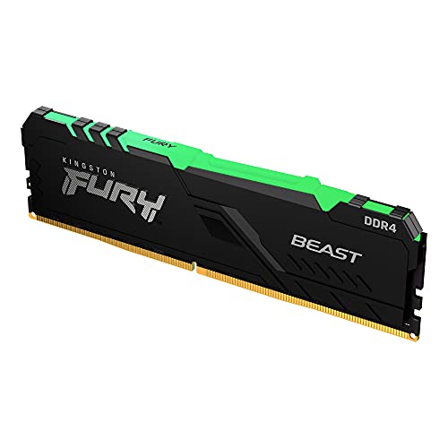 Kingston FURY Beast RGB 16GB (2x8GB) 3000MHz DDR4 CL15 Desktop Speicher Kit mit 2 KF430C15BBAK2/16