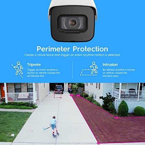 Amcrest Ultra-HD-4K- (8 MP) PoE-IP-Stiftkamera für den Außenbereich, 3840 x 2160, 40 m Nachtsicht, 2,8-mm-Objektiv, wetterfest gemäß IP67, MicroSD-Aufnahme