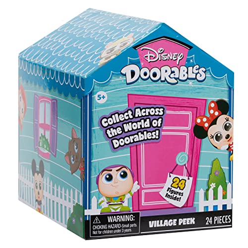 Just Play 44613 Mega 1 Disney Doorables Village Peek Pack, Serie 4, 5 und 6, enthält 24 Figuren, Stile können variieren, Amazon exklusiv, mehrfarbig