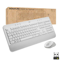 Logitech Signature MK650 Combo for Business, kabellose Maus und Tastatur, Logi Bolt, Bluetooth, SmartWheel, weltweit Zertifiziert, Windows/Mac/Chrome/Linux - Weiß