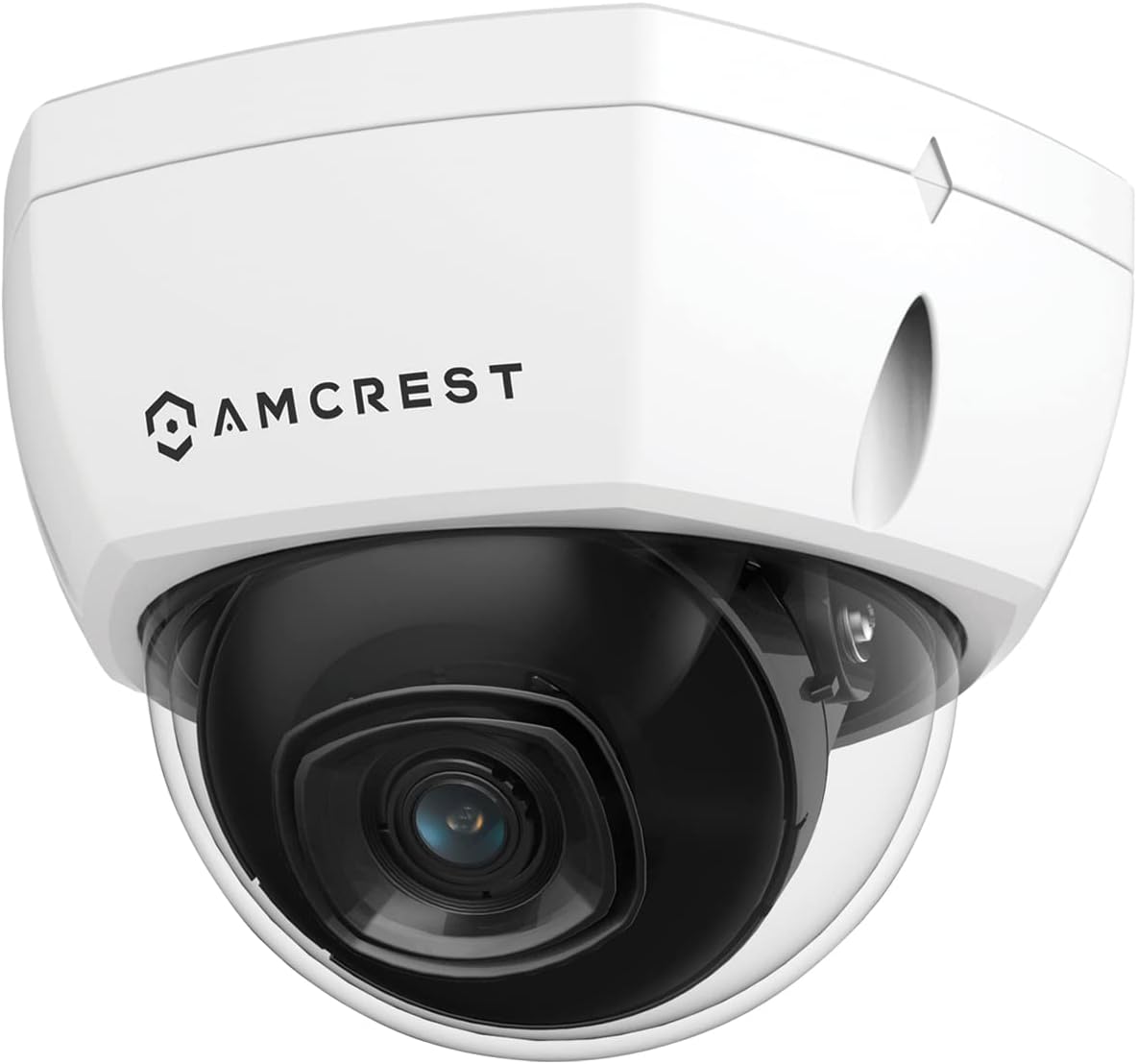 Amcrest UltraHD 4K (8MP) Outdoor Security POE IP Kamera, 3840 x 2160, 29,9 m Nachtsicht, 2,8 mm Objektiv, IP67 wetterfest, IK10 Vandalensichere Kuppel, MicroSD Aufnahme, Weiß (IP8M-2493EW)