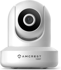 Amcrest 1080P WiFi-Überwachungskamera 2MP (1920TVL) Funk-IP-Kamera mit Schwenk-/Neigefunktion für den Innenbereich, Heimvideoüberwachungssystem mit IR-Nachtsicht, Zwei-Wege-Gespräch IP2M-841W (Weiß)