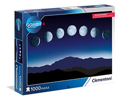 Clementoni 59090 Fases de la Luna - Puzzle de 1000 piezas para mayores de 9 años, colorido rompecabezas para adultos con colores fuertes, juego de habilidad para toda la familia, bonita idea de regalo