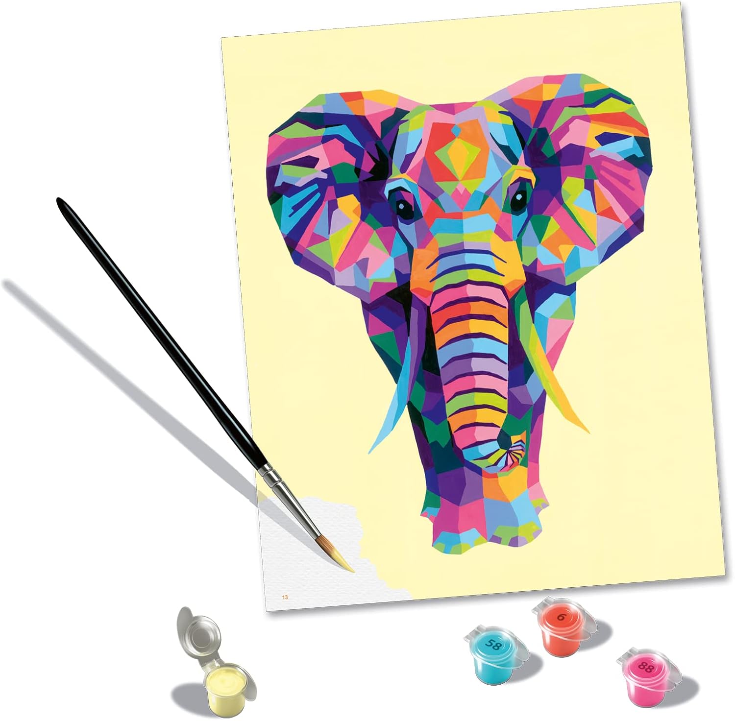 Ravensburger CreArt - Malen nach Zahlen 28995 Funky Elephant ab 12 Jahren