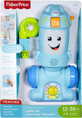 Fisher-Price Laugh & Learn Light-Up Learning Vacuum, Baby and Toddler Push Toy, Multicolour, Ages 12-36 Months FNR97