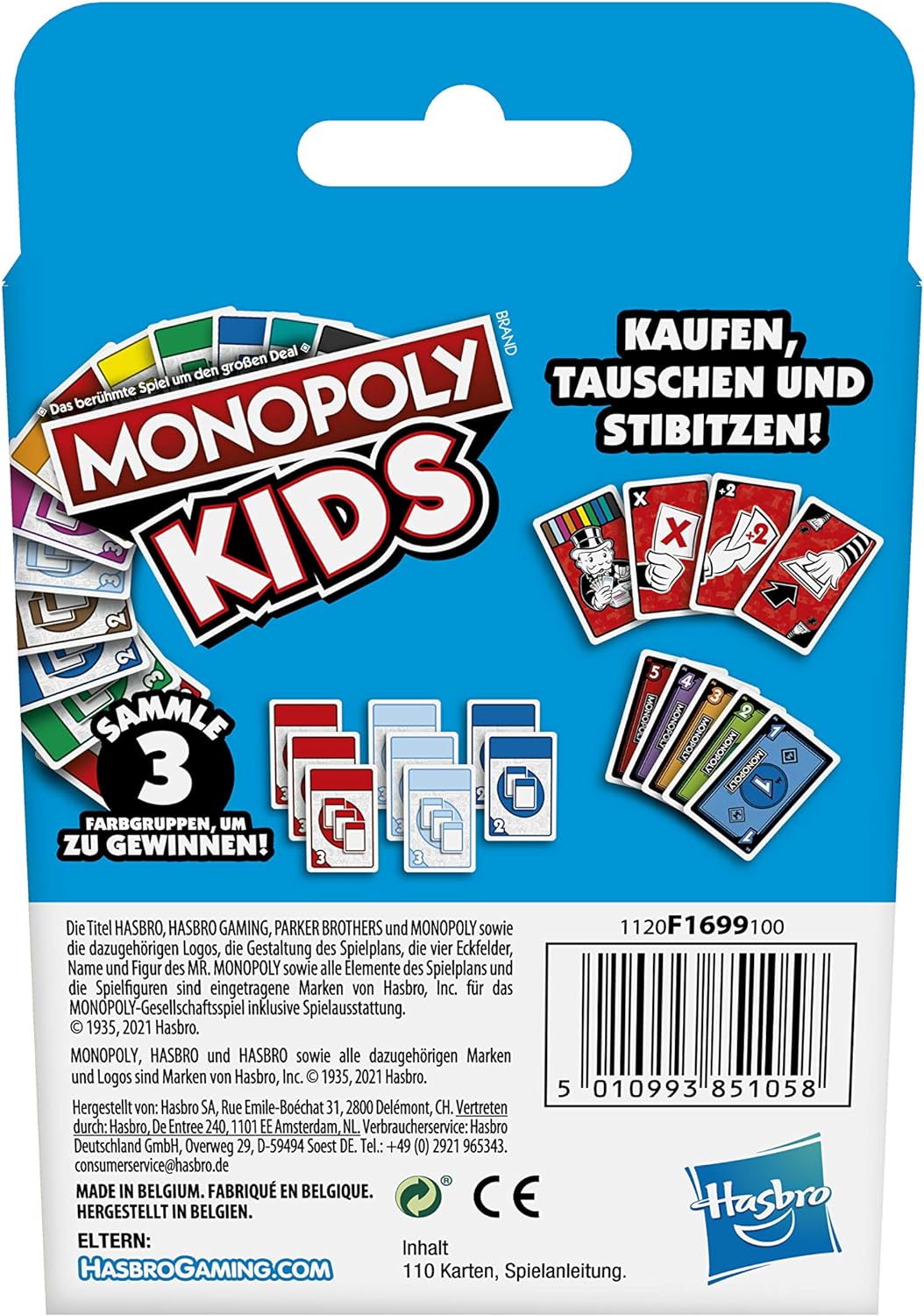 Hasbro Monopoly Bid - Kids Kartenspiel