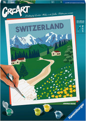 Ravensburger CreArt - Malen nach Zahlen 23536 Jungfrau Region ab 12 Jahren