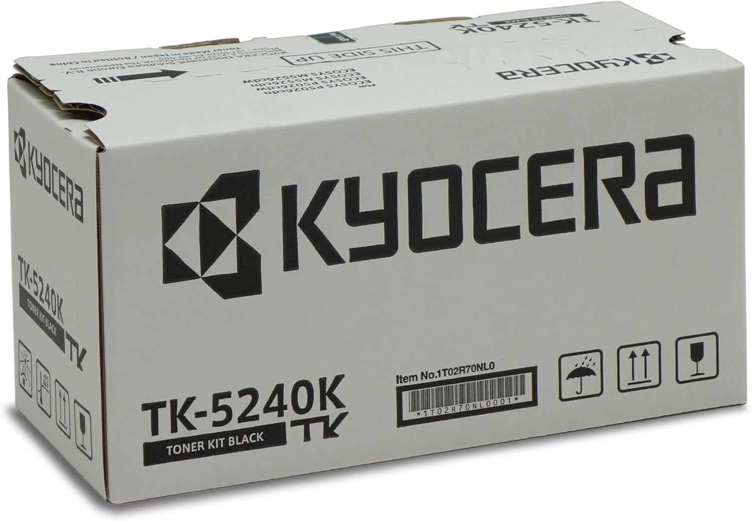 Kyocera TK-5240K Toner Drucker Schwarz, Original Tonerkartusche 1T02R70NL0. Drucker Toner Kompatibel Für ECOSYS M5526Cdn, ECOSYS M5526Cdw, ECOSYS P5026Cdn, ECOSYS P5026Cdw