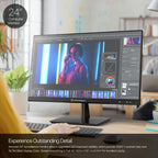 Amcrest 24/7 Surveillance Video Monitor, 24 inch PC Computer NVR/DVR Monitor, 1080p FHD 60Hz with HDMI VGA, Micro Bezel Design, LED for Home Office, Monitor AM-LM24