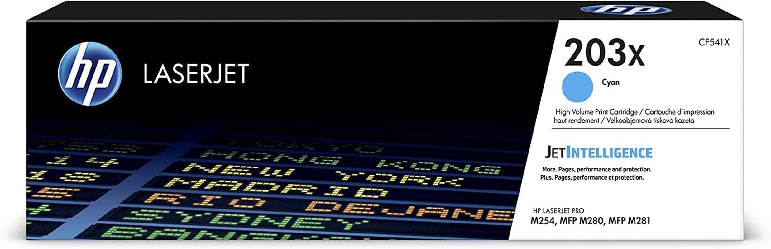 HP 203X CF541X Tonerkassette Cyan 2500 Seiten Original Toner, Blau, XL