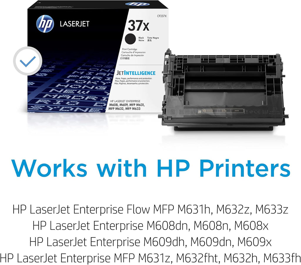 HP 37X (CF237X) Original Tonerkartusche, Kompatibel Mit HP Laserjet Druckern