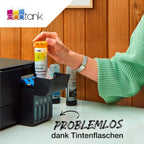 Epson Ecotank 102 Original Tintenflaschen | 4X Farb-Multipack - Schwarz, Cyan, Magenta, Gelb | Markenqualität Für Optimale Ergebnisse