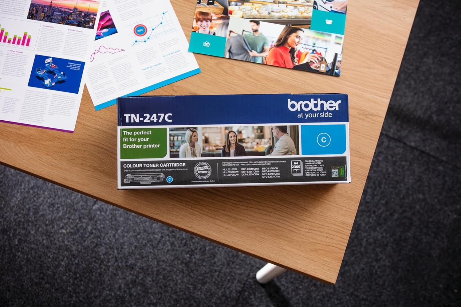 Brother Toner 2300 Seiten Original Tintenpatrone Cyan