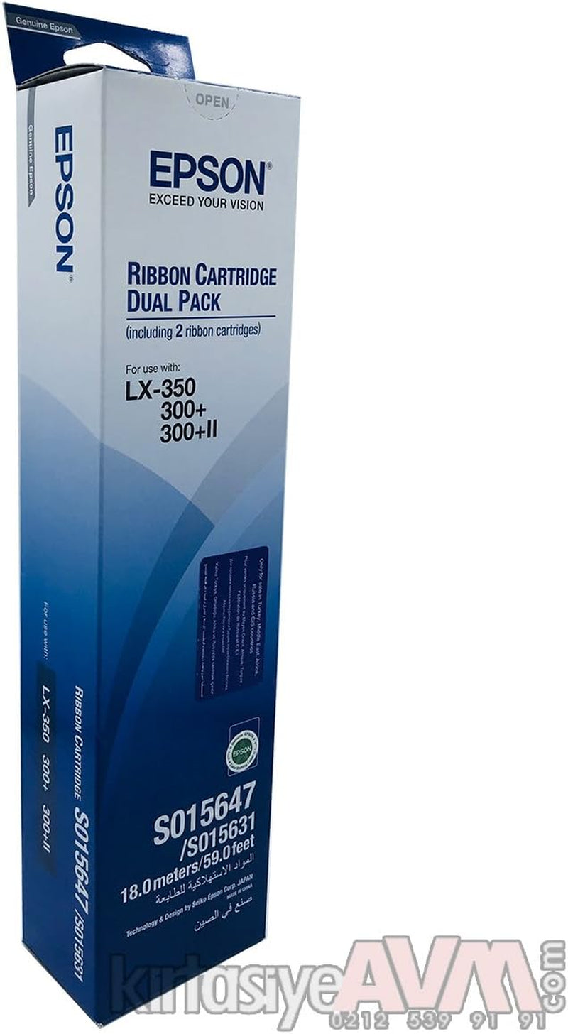 Epson Ink Ribbon Black 2X4.000.000 Char. 2-Pack, C13S015647